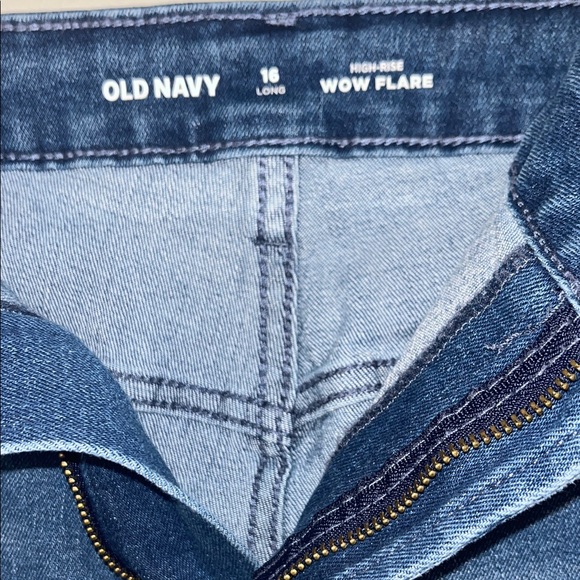 Old Navy 16L Women's High-Rise WOW Flare Jeans #boho #tall #70’s - Picture 5 of 9
